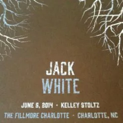 Gig Posters Jack White - 2014 DKNG Poster Print 1st Edition The Fillmore, Charlotte, NC