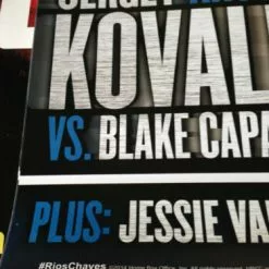 Sold Out Posters Brandon Bam Bam Rios Vs. Diego Chaves HBO Boxing Fight Poster Print Kovalev