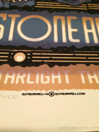 Queens Of The Stone Age - 2014 Guy Burwell Poster Print Primus Kansas City MO 9 Queens Of The Stone Age - 2014 Guy Burwell Poster Print Primus Kansas City MO