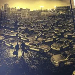 The Town - 2013 Daniel Danger Poster Print Mondo Variant Numbered Ed Of 160