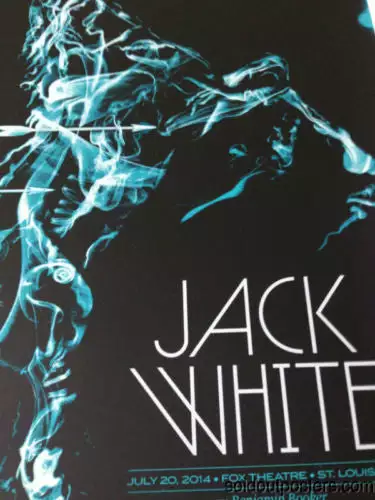 Jack White - 2014 Todd Slater Poster Print Fox Theatre Saint Louis, MO 4 Jack White - 2014 Todd Slater Poster Print Fox Theatre Saint Louis, MO