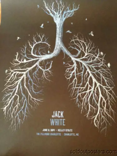 Gig Posters Jack White - 2014 DKNG Poster Print 1st Edition The Fillmore, Charlotte, NC 3 Gig Posters Jack White - 2014 DKNG Poster Print 1st Edition The Fillmore, Charlotte, NC
