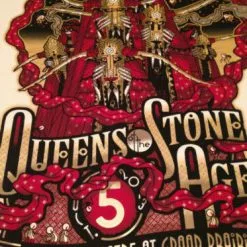 Queens Of The Stone Age - 2013 Guy Burwell Poster Grand Prarie, TX Gig Posters