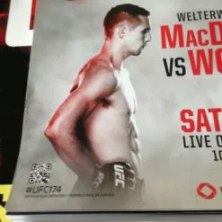 Sold Out Posters UFC 174 - 2014 Poster Print Johnson Vs. Bagautinov And Macdonald Vs. Woodley MMA