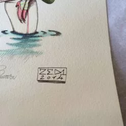 Art Prints Onions And Women Make Me Cry 2014 Zed1 Poster Print SIGNED #'d Hand Embellished