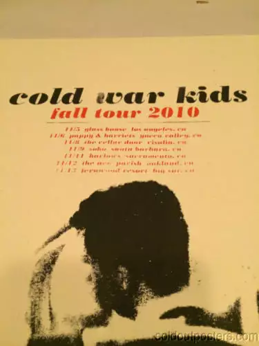 Gig Posters Cold War Kids - 2010 Third Alert Designs Poster Print California Signed And #'d 4 Gig Posters Cold War Kids - 2010 Third Alert Designs Poster Print California Signed And #'d