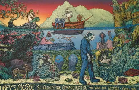 Gig Posters Umphreys McGee - David Welker Poster St. Augustine, FL 1st 3 Gig Posters Umphreys McGee - David Welker Poster St. Augustine, FL 1st