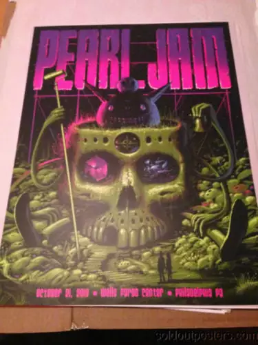 Pearl Jam - 2013 Jeff Soto Poster Print Philadelphia, PA 1st Edition Show 8 Pearl Jam - 2013 Jeff Soto Poster Print Philadelphia, PA 1st Edition Show