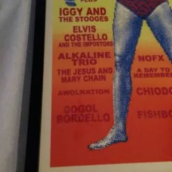 RIOT FEST 2012 Steve Walters Poster Print FRAMED Gogol Bordello FRAMED
