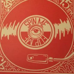 Spin Me Flip Me - 2014 Art Print Nick Perry Hand Signed Edition Of X/9 No Vinyl Gig Posters