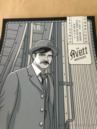 The Avett Brothers - 2014 27 Design Poster St. Louis Peabody Opera House SIGNED 5 The Avett Brothers - 2014 27 Design Poster St. Louis Peabody Opera House SIGNED