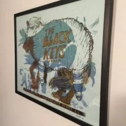The Black Keys - 2010 Dan Grzeca Poster Framed Denver, CO Fillmore Colorado