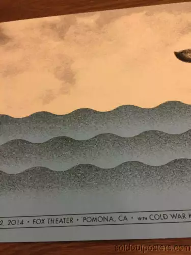 Jack White - 2014 Rob Jones Poster Print Fox Theater Pomona, CA Hand Signed #ed 5 Jack White - 2014 Rob Jones Poster Print Fox Theater Pomona, CA Hand Signed #ed