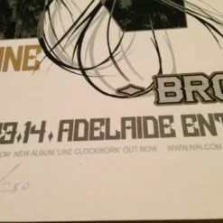 Queens Of The Stone Age - 2014 Rhys Cooper Poster NIN QOTSA Adelaide Center