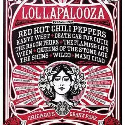 Lollapalooza - 2006 Shepard Fairey Poster Print Chicago Obey 1st Ed Kanye RHCP W Chicago, IL