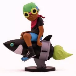 Rocket Bait - 2017 Hebru Brantley BBC Black Shirt Flyboy Complex Con Vinyl Toy Sculptures/Toys
