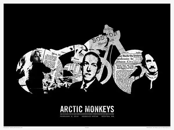 Arctic Monkeys - 2014 Third Alert Designs Poster Boston Gig Posters 4 Arctic Monkeys - 2014 Third Alert Designs Poster Boston Gig Posters