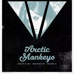 Arctic Monkeys - 2014 Third Alert Designs Poster Orlando Gig Posters
