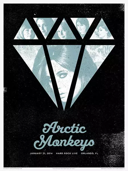 Arctic Monkeys - 2014 Third Alert Designs Poster Orlando Gig Posters 4 Arctic Monkeys - 2014 Third Alert Designs Poster Orlando Gig Posters