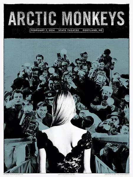 Arctic Monkeys - 2014 Third Alert Designs Poster Portland 4 Arctic Monkeys - 2014 Third Alert Designs Poster Portland