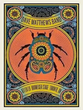 Dave Matthews Band - 2019 Methane Poster Toronto, ONT Beetle Gig Posters 3 Dave Matthews Band - 2019 Methane Poster Toronto, ONT Beetle Gig Posters