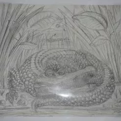 Art Prints The Enormous Crocodile - 2015 Zeb Love Original Sketch Drawing