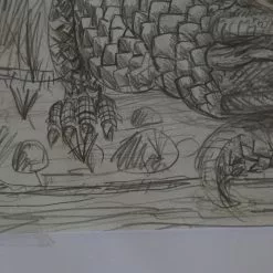 Art Prints The Enormous Crocodile - 2015 Zeb Love Original Sketch Drawing