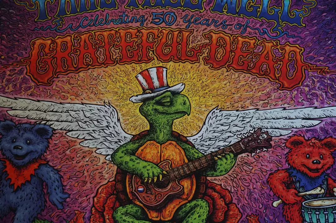 Grateful Dead - 2015 Marq Spusta Poster Chicago, IL Fare Thee Well 5 Grateful Dead - 2015 Marq Spusta Poster Chicago, IL Fare Thee Well