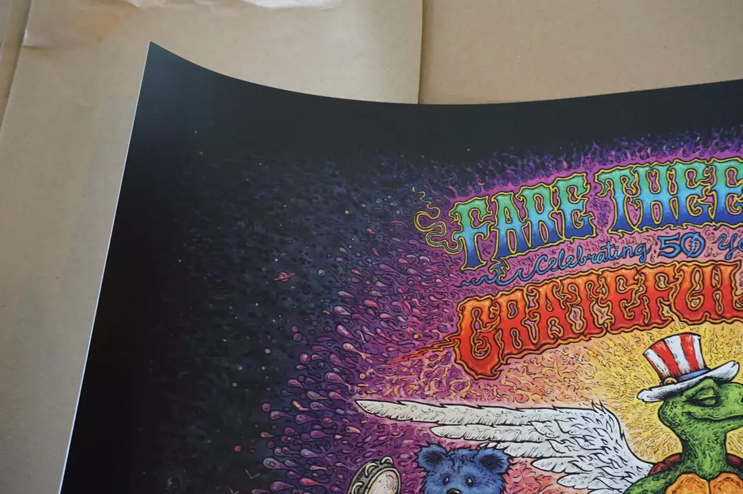 Grateful Dead - 2015 Marq Spusta Poster Chicago, IL Fare Thee Well 6 Grateful Dead - 2015 Marq Spusta Poster Chicago, IL Fare Thee Well