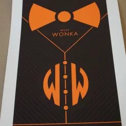 Movie/TV Posters Wonka Nutty Crunch - 2015 Justin Van Genderen Poster Gene Wilder