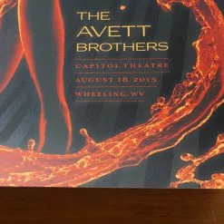 The Avett Brothers - 2015 Todd Slater Poster Print Wheeling, WV Capitol X/200