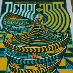 Pearl Jam - 2013 Brad Klausen Print Lollapalooza Poster Sao Paulo, Brazil Show