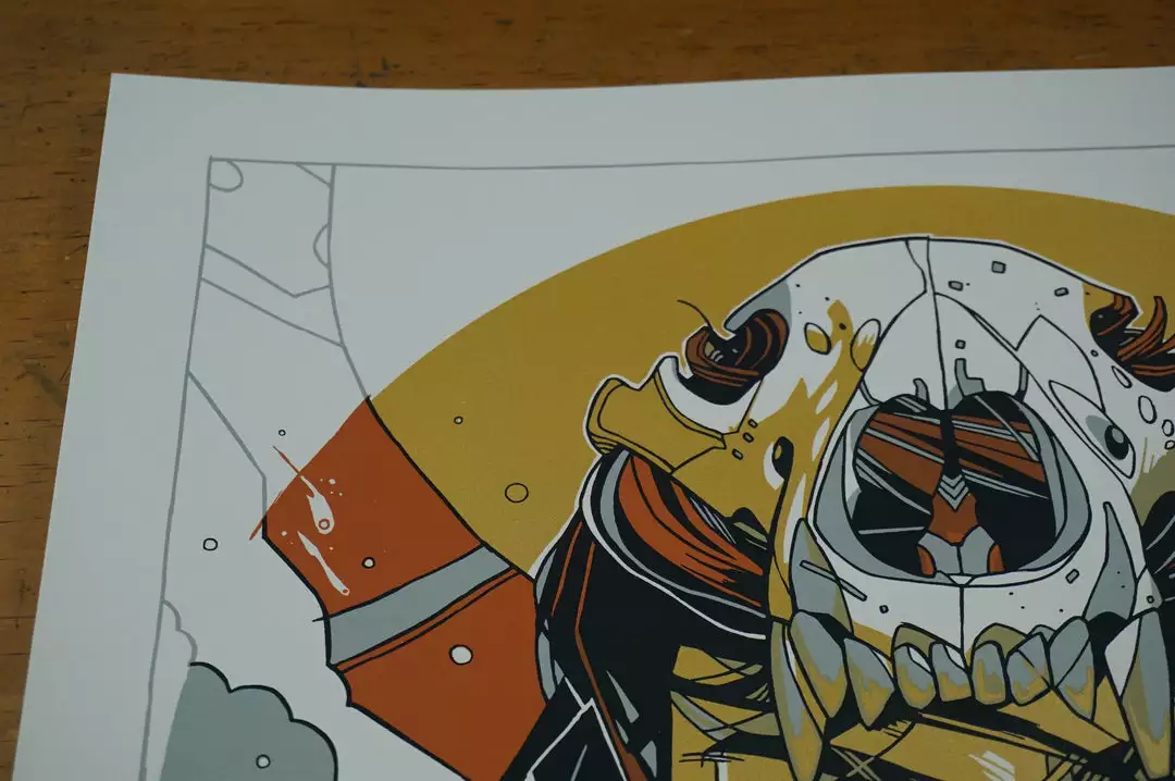 Art Prints Hlökk - 2016 Tyler Stout Poster Print VARIANT BONES Galerie F 6 Art Prints Hlökk - 2016 Tyler Stout Poster Print VARIANT BONES Galerie F