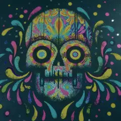 Art Prints The End - 2016 Drew Millward Poster FOIL Variant Bones