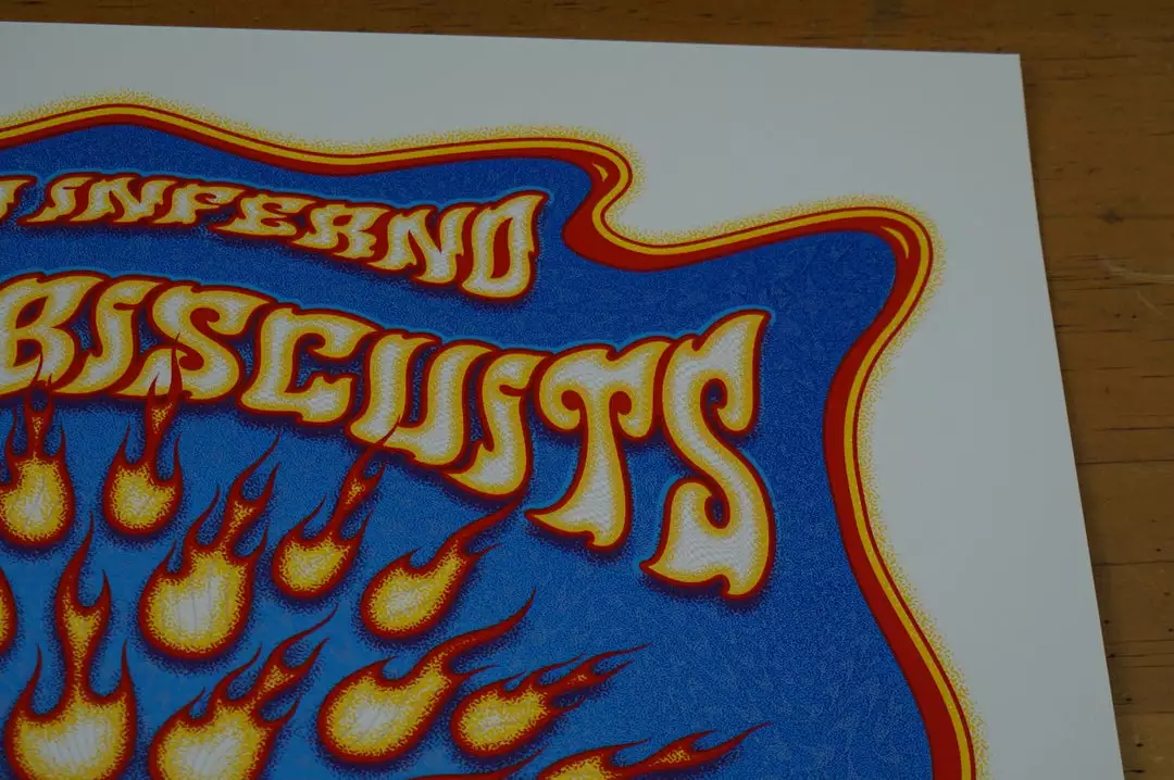 Bisco Inferno - 2015 Dave Hunter Poster Disco Biscuits Denver, CO Red Rocks Colorado 7 Bisco Inferno - 2015 Dave Hunter Poster Disco Biscuits Denver, CO Red Rocks Colorado