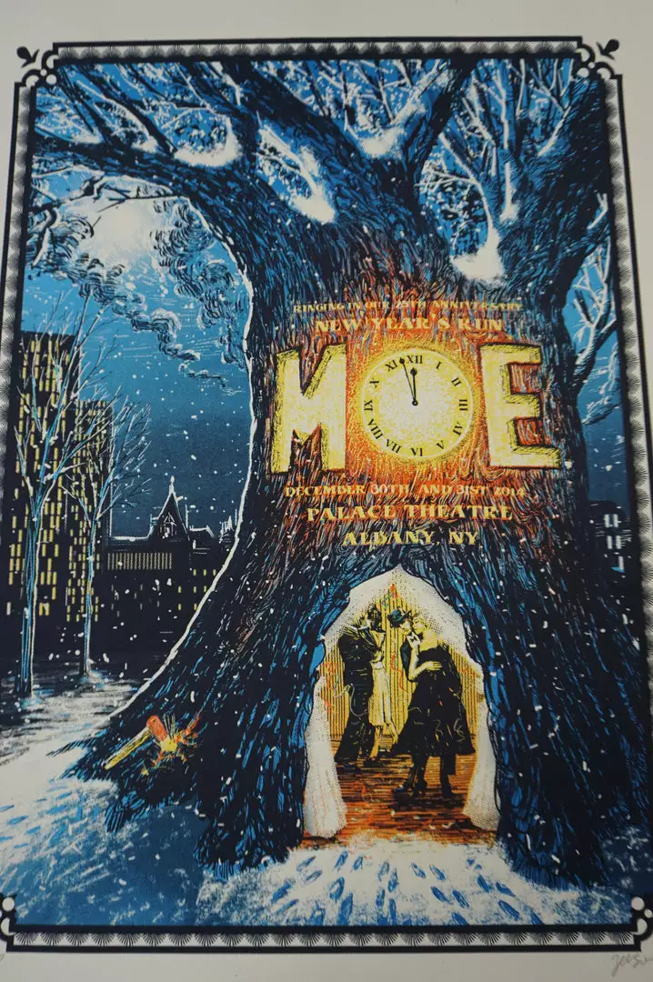 Gig Posters Moe - 2014 Zeb Love Screen Printed Poster AP Edition 4 Gig Posters Moe - 2014 Zeb Love Screen Printed Poster AP Edition