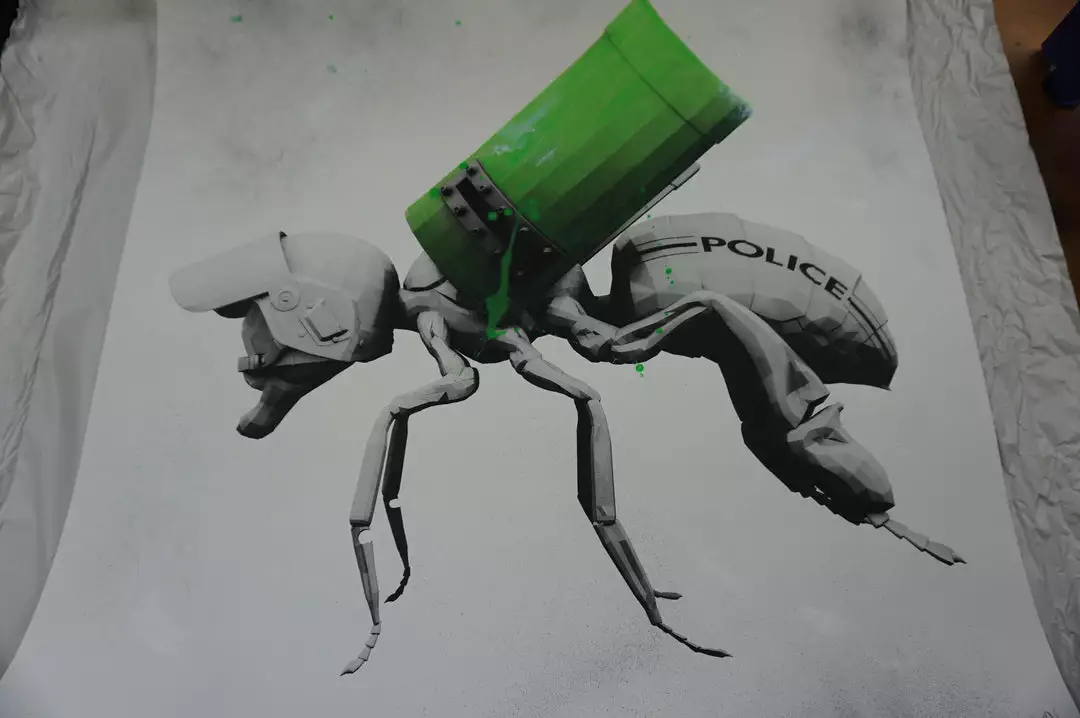 Palynology - Ludo 2016 Screen Printed Poster Signed/numbered Hand Finished 4 Palynology - Ludo 2016 Screen Printed Poster Signed/numbered Hand Finished