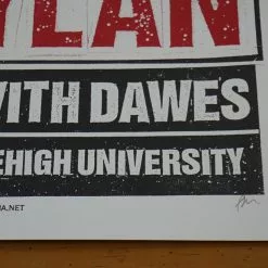 Bob Dylan - 2013 Print Mafia Poster Bethleham, PA Stabler Arena 15 Bob Dylan - 2013 Print Mafia Poster Bethleham, PA Stabler Arena