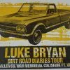 Luke Bryan - 2013 Print Mafia Poster Wayne, IN Allen Co War Memorial Gig Posters