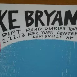 Luke Bryan - 2013 Print Mafia Poster Louisville, KY KFC Yum Center Gig Posters