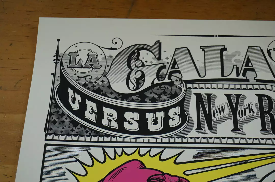 Art Prints LA Galaxy Vs. New York Red Bulls - 2014 Poster Ames Brothers 6 Art Prints LA Galaxy Vs. New York Red Bulls - 2014 Poster Ames Brothers