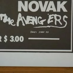 Crime - 1977 James Stark Poster Novak Avengers San Francisco Gig Posters