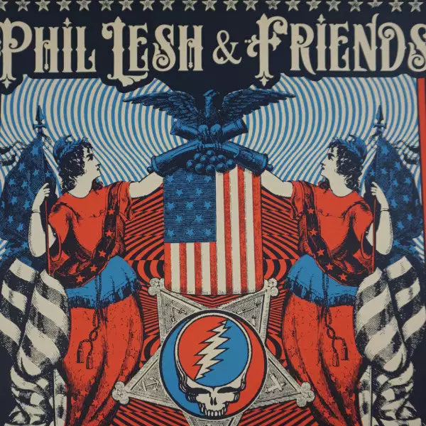 Phil Lesh & Friends - 2016 Status Serigraph Poster Grateful Dead 3 Phil Lesh & Friends - 2016 Status Serigraph Poster Grateful Dead