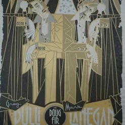 Queens Of The Stone Age Mark Lanegan - 2009 Guy Burwell Poster Greg Dulli Portland