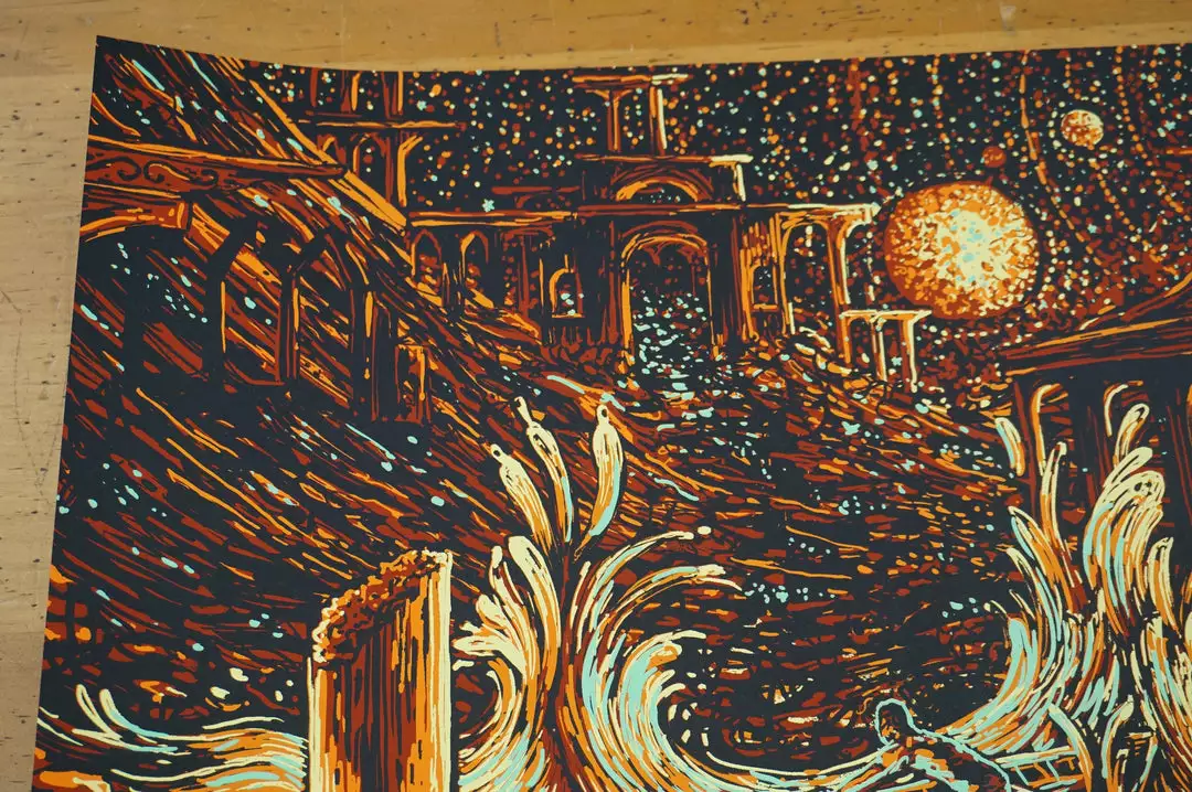 Colorado Walk The Moon - 2015 James Eads Poster Red Rocks, CO 4 Colorado Walk The Moon - 2015 James Eads Poster Red Rocks, CO