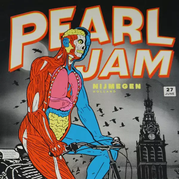 Pearl Jam - 2010 Ames Brothers Poster Nijmegen Holland 3 Pearl Jam - 2010 Ames Brothers Poster Nijmegen Holland