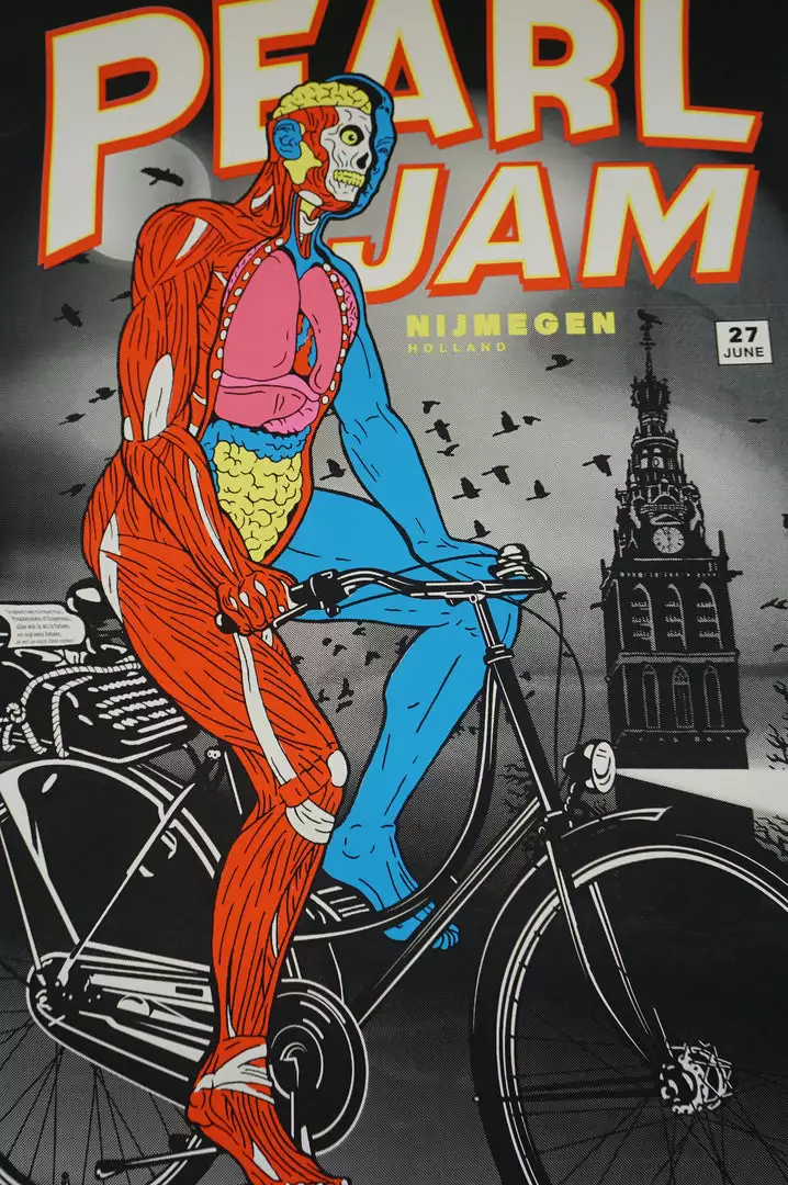 Pearl Jam - 2010 Ames Brothers Poster Nijmegen Holland 4 Pearl Jam - 2010 Ames Brothers Poster Nijmegen Holland