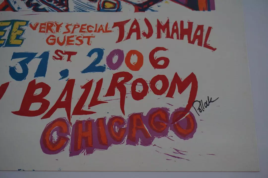 Umphrey's McGee - 2006 Jim Pollock Poster AP Chicago Taj Mahal 8 Umphrey's McGee - 2006 Jim Pollock Poster AP Chicago Taj Mahal