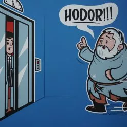 Hold The Door - 2016 Dave Perillo Poster Hodor Game Of Thrones