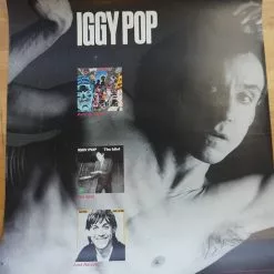 Sold Out Posters Iggy Pop - 1990 Virgin Records Promotional Two Sided Poster Gig Posters